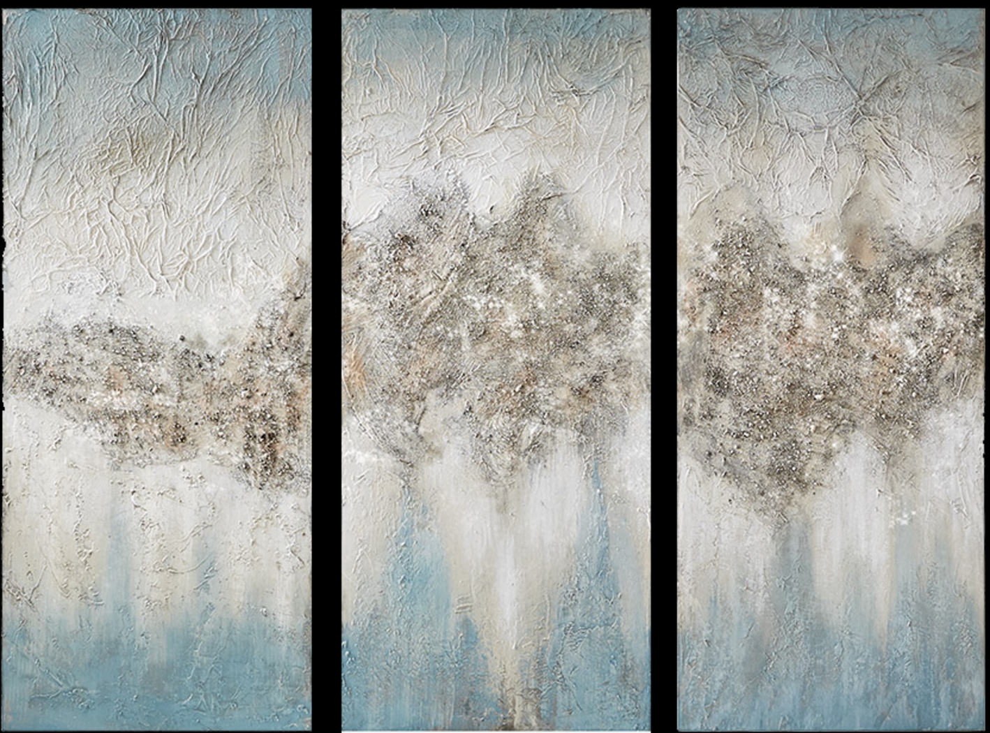 Dreams Above Blue Artwork, Set of 3 - Thumbnail - Image 1