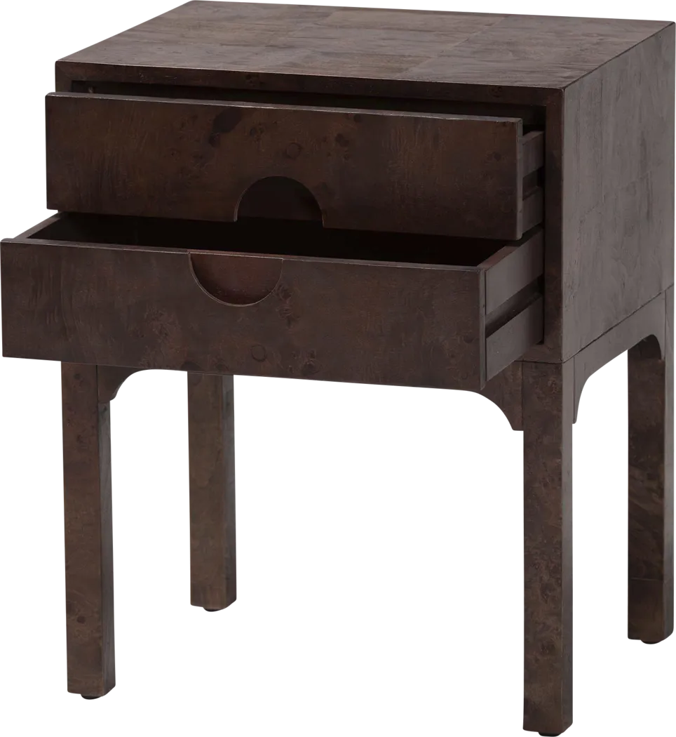 Dreamware Dark Brown Nightstand - Thumbnail - Image 5