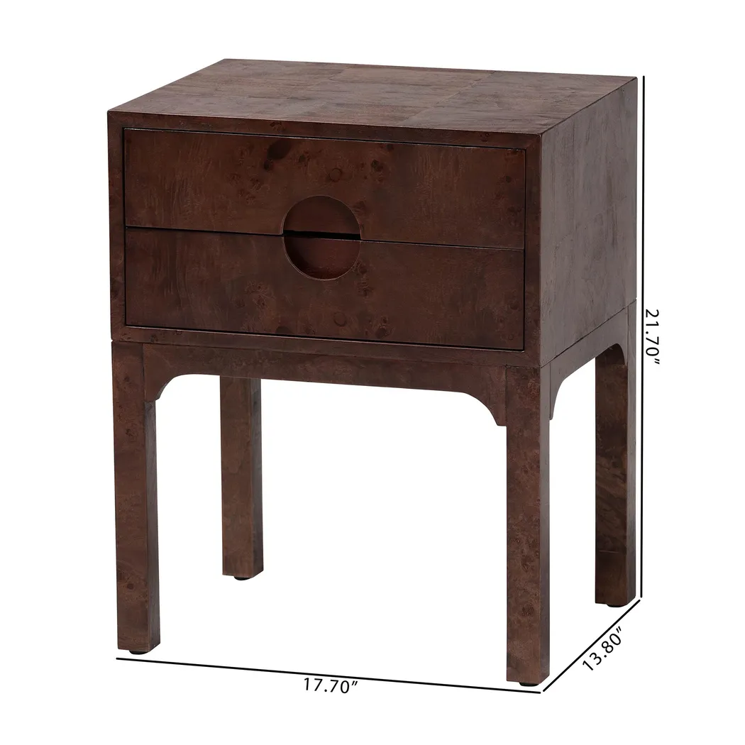 Dreamware Dark Brown Nightstand - Thumbnail - Image 7