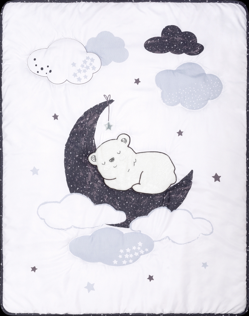 Dreamy Bear White 4 Pc Baby Bedding Set - Thumbnail - Image 3