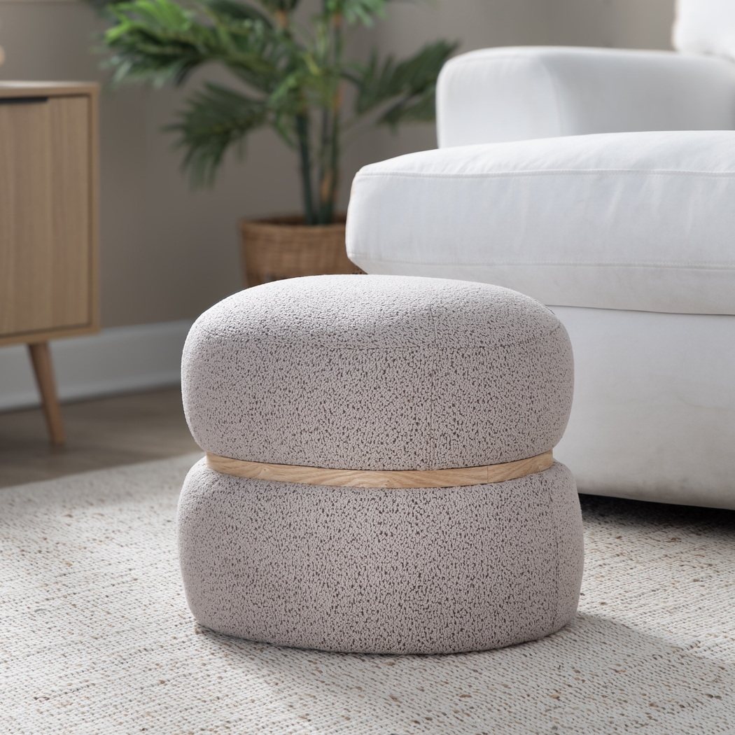 Dreim Beige Ottoman - Thumbnail - Image 3