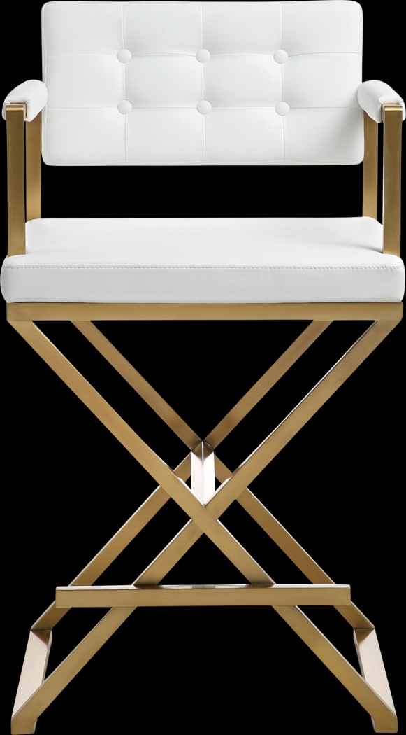 Drela White Counter Height Stool - Thumbnail - Image 2