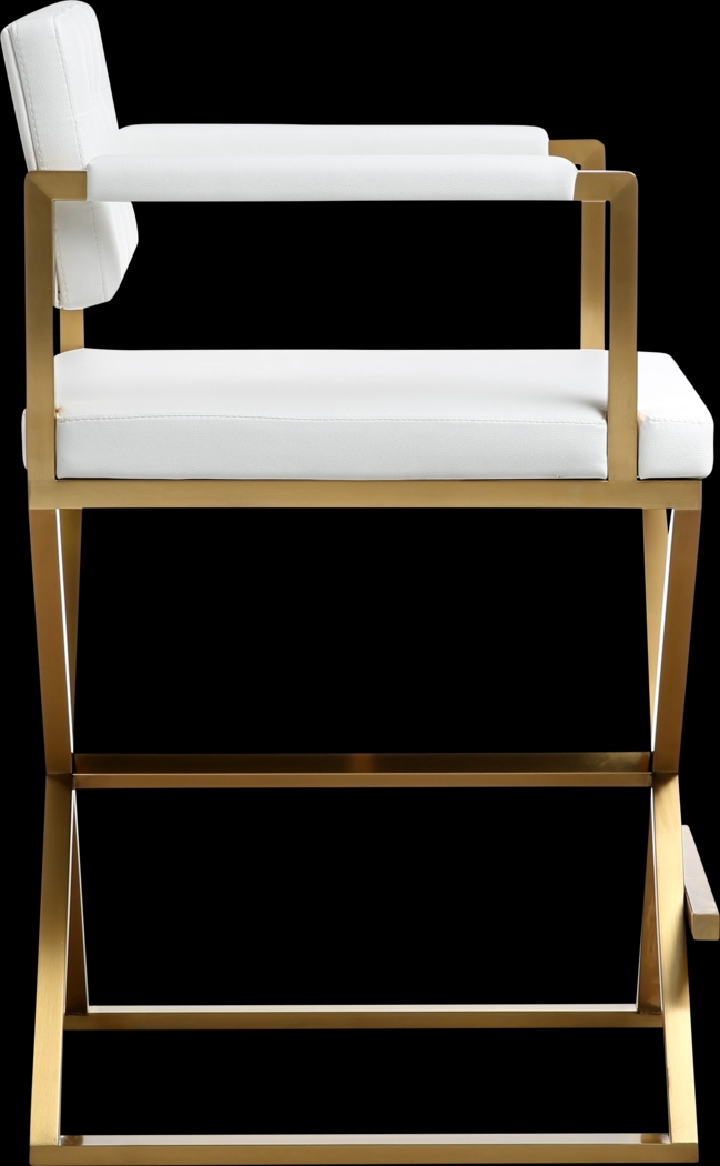 Drela White Counter Height Stool - Thumbnail - Image 3