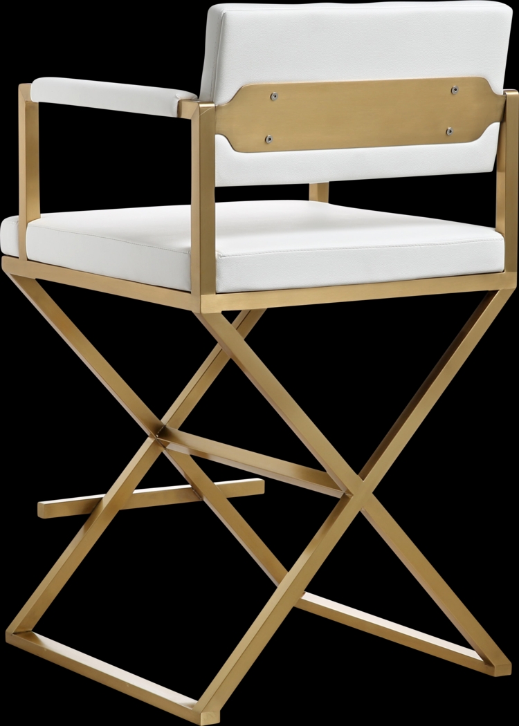 Drela White Counter Height Stool - Thumbnail - Image 4