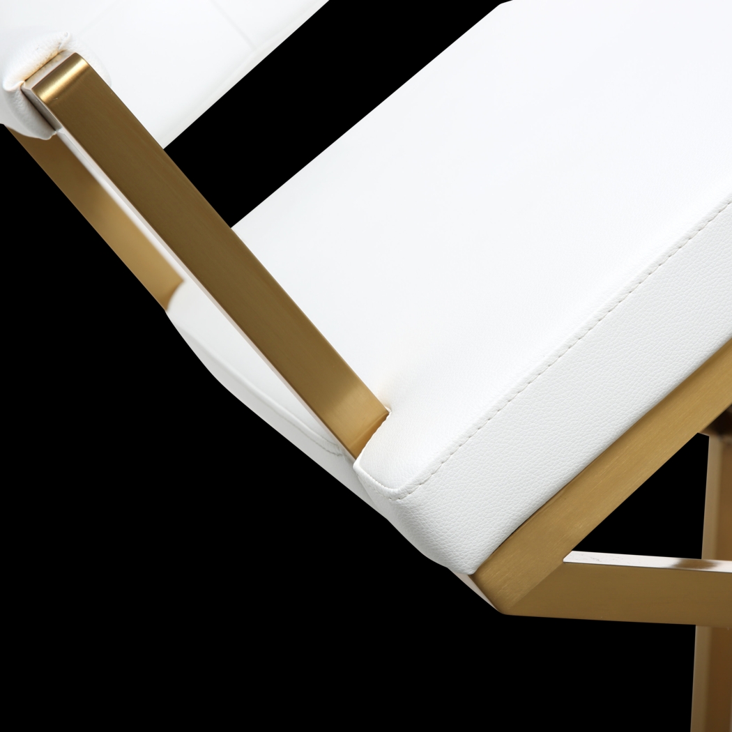 Drela White Counter Height Stool - Thumbnail - Image 5