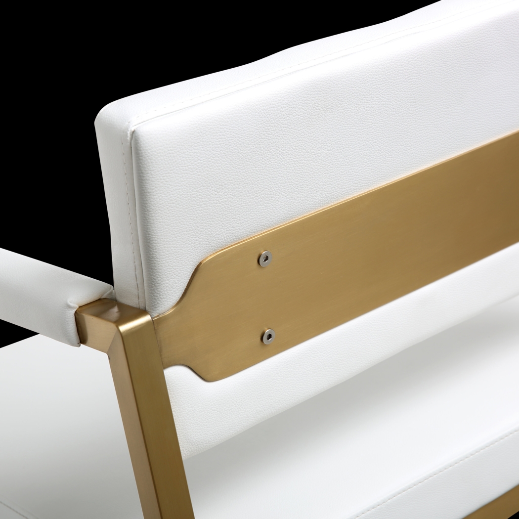 Drela White Counter Height Stool - Thumbnail - Image 6