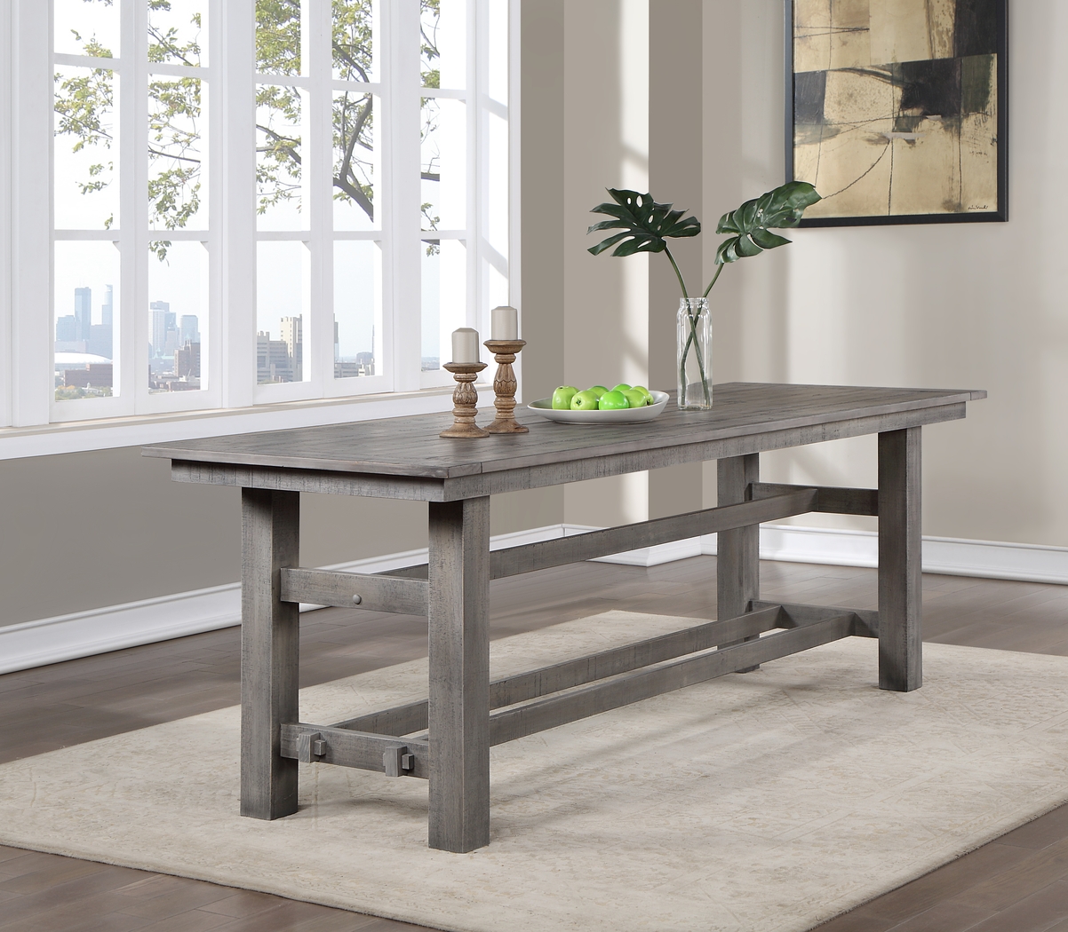 Drenning Gray Counter Height Dining Table - Thumbnail - Image 2