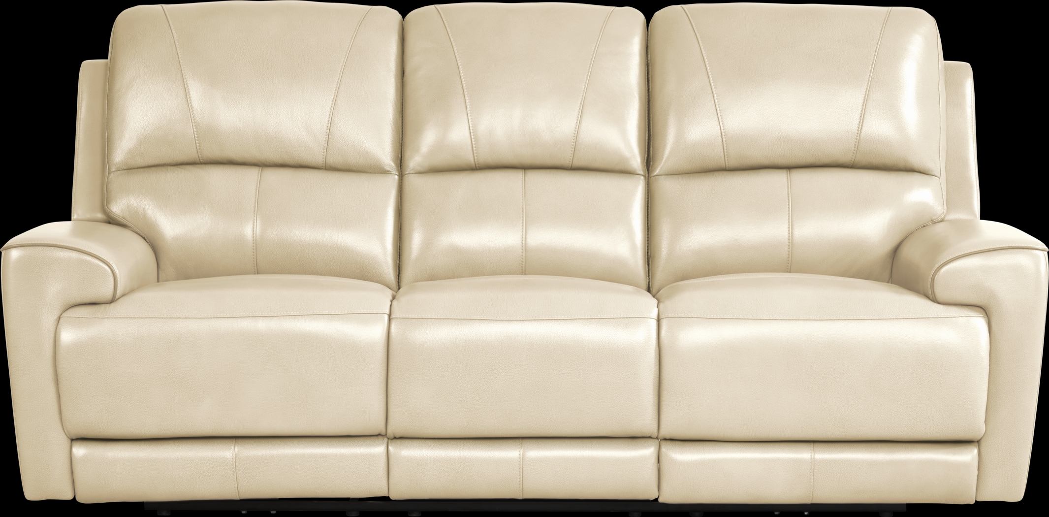 Fremont Almond Leather 5 Pc Dual Power Reclining Living Room - Thumbnail - Image 3