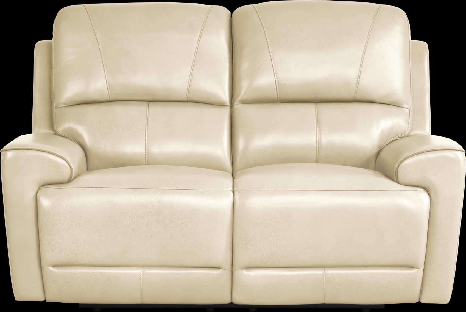 Fremont Almond Leather Reclining Loveseat - Thumbnail - Image 3