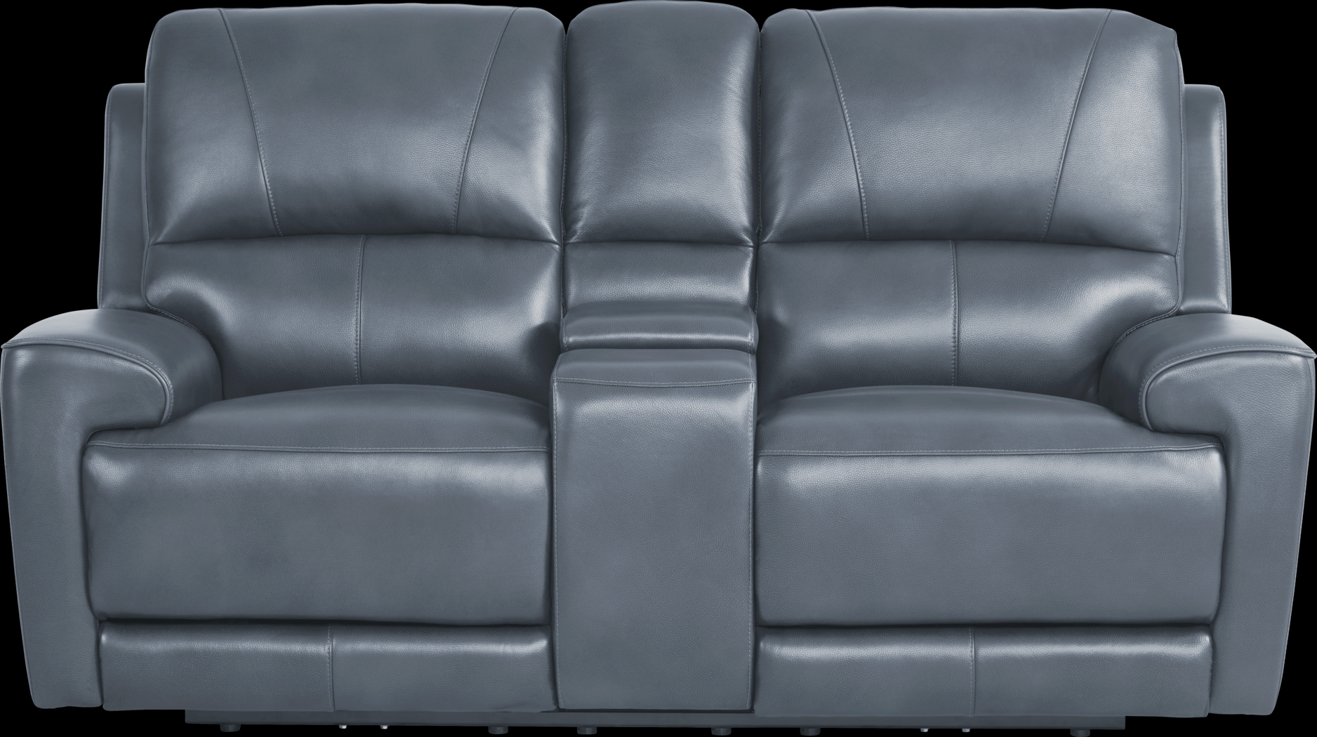Fremont Blue Leather 3 Pc Dual Power Reclining Living Room - Thumbnail - Image 9