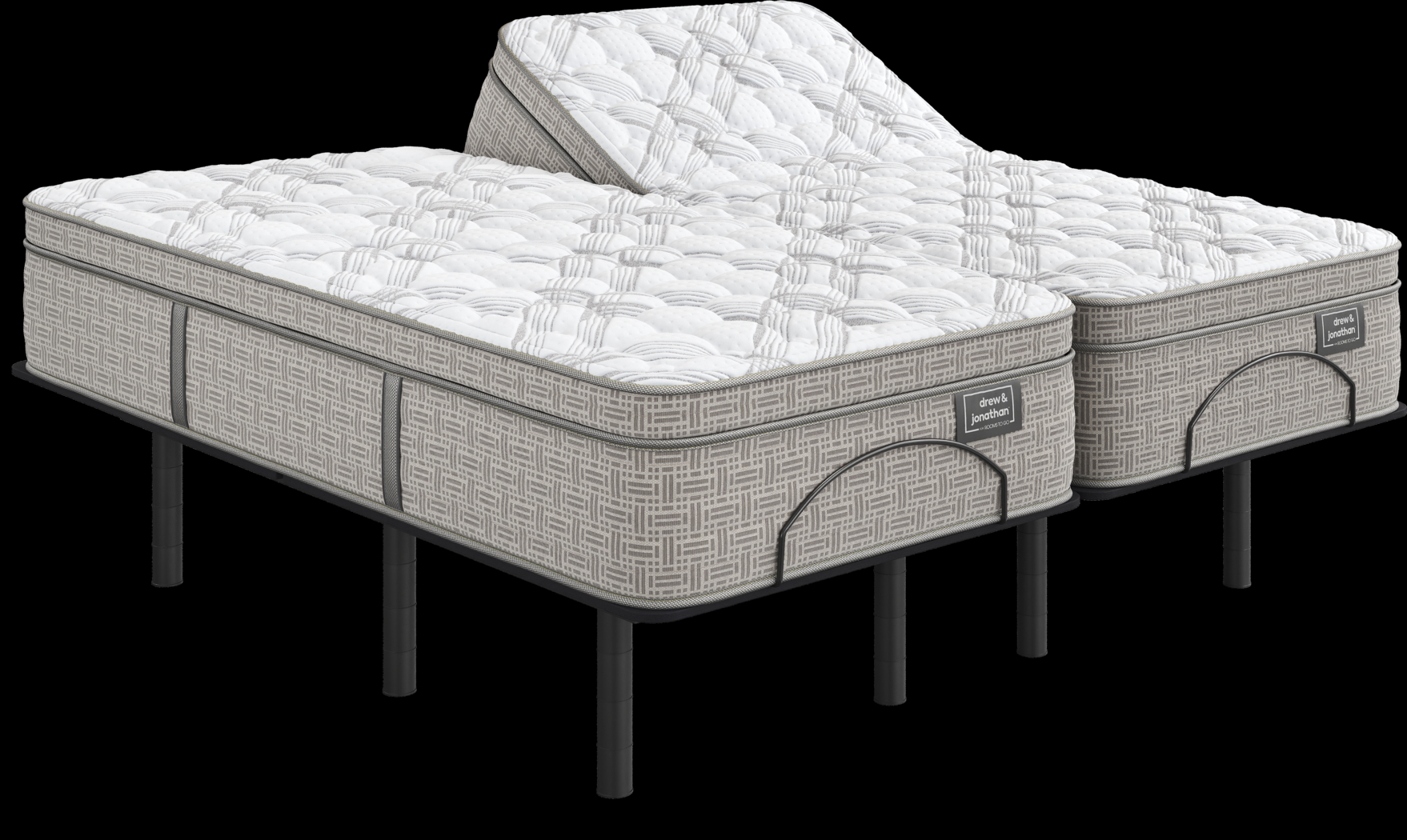 Drew & Jonathan Ruby Ranch Split King Mattress with RTG-Sleep 3100 - Thumbnail - Image 1