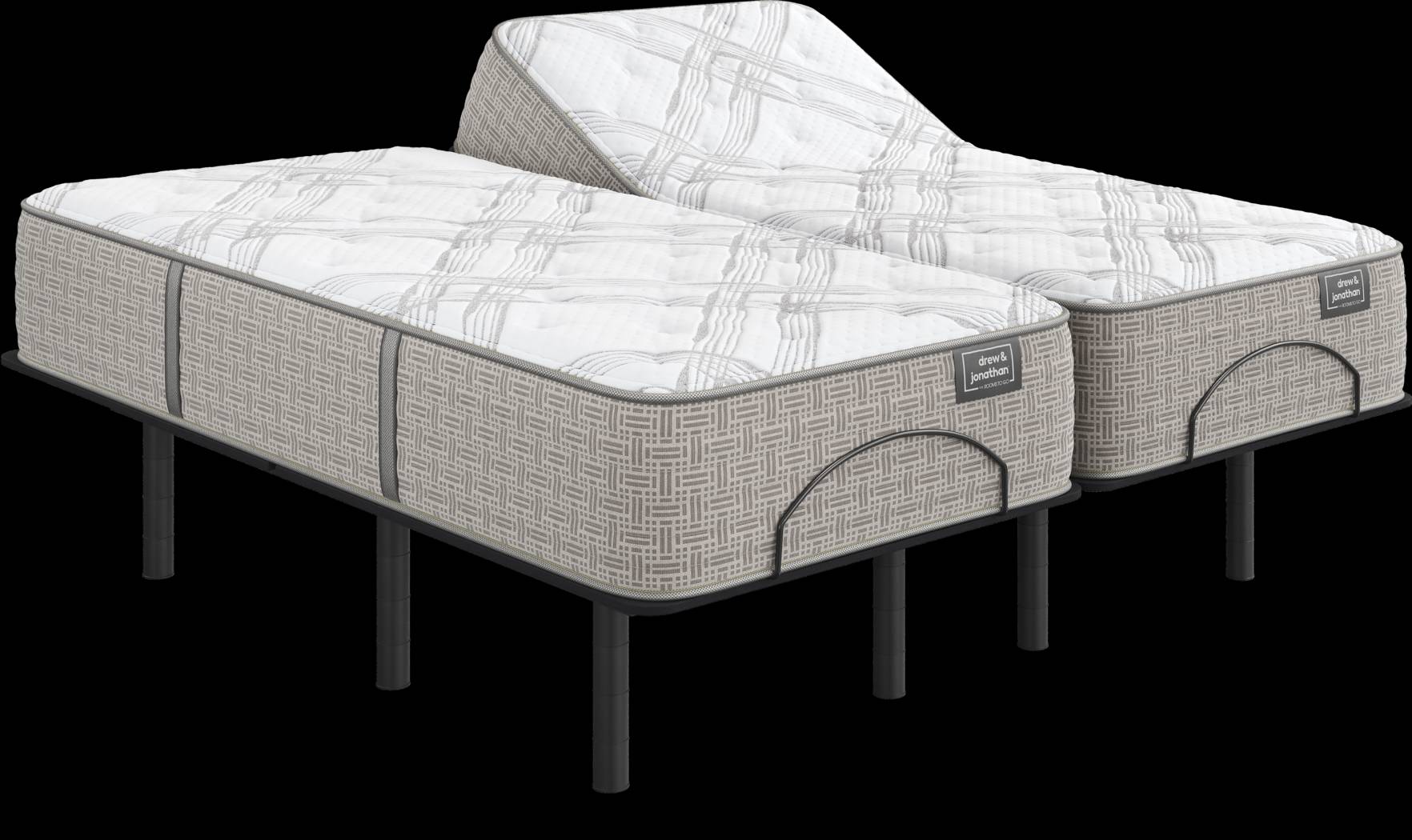 Drew & Jonathan Westwater Split King Mattress with Head Up Only Base - Thumbnail - Image 1