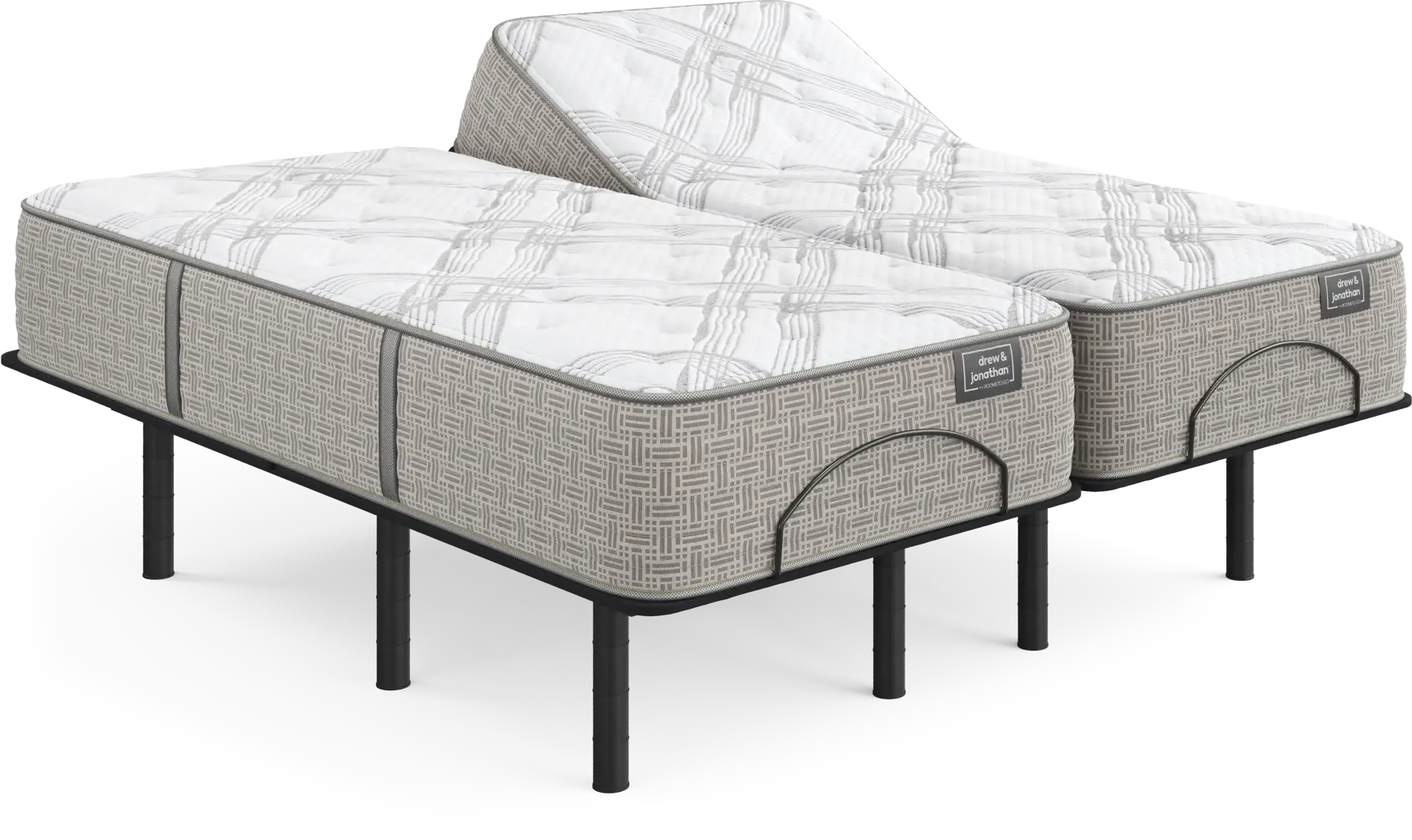 Drew & Jonathan Westwater Split King Mattress with Head Up Only Base - Thumbnail - Image 1