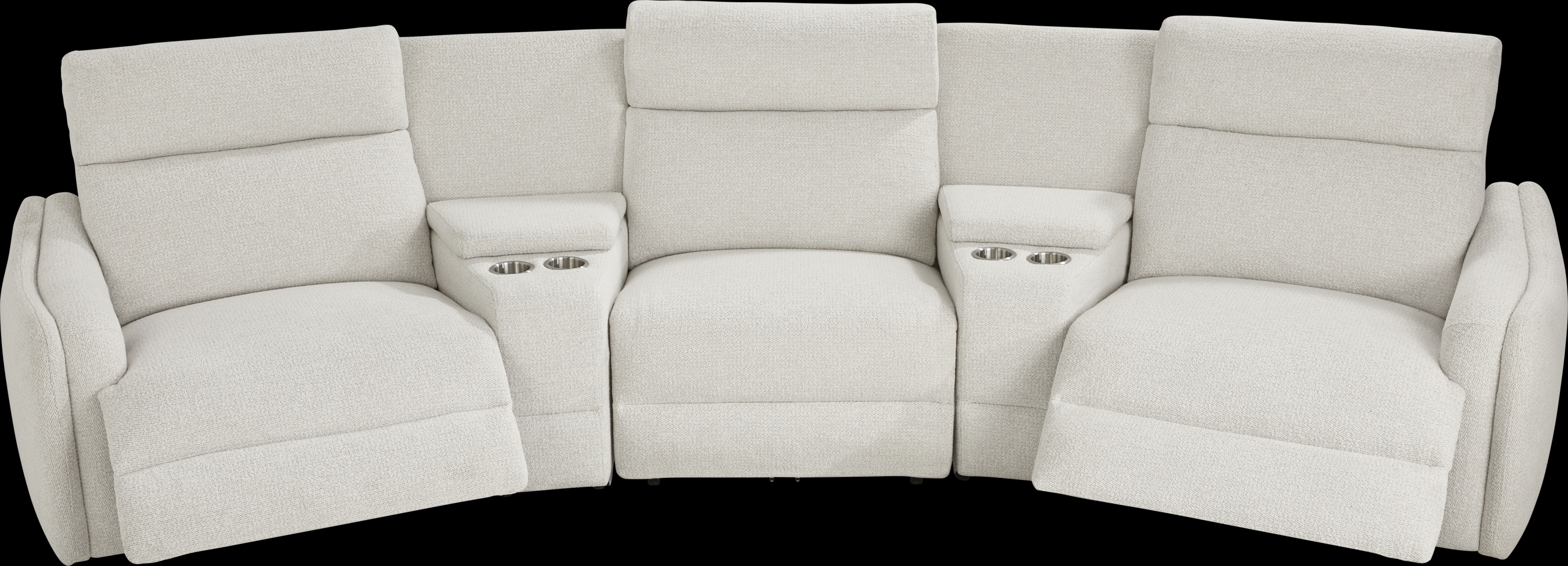 Yountville White 10 Pc Dual Power Reclining Sectional Living Room - Thumbnail - Image 8