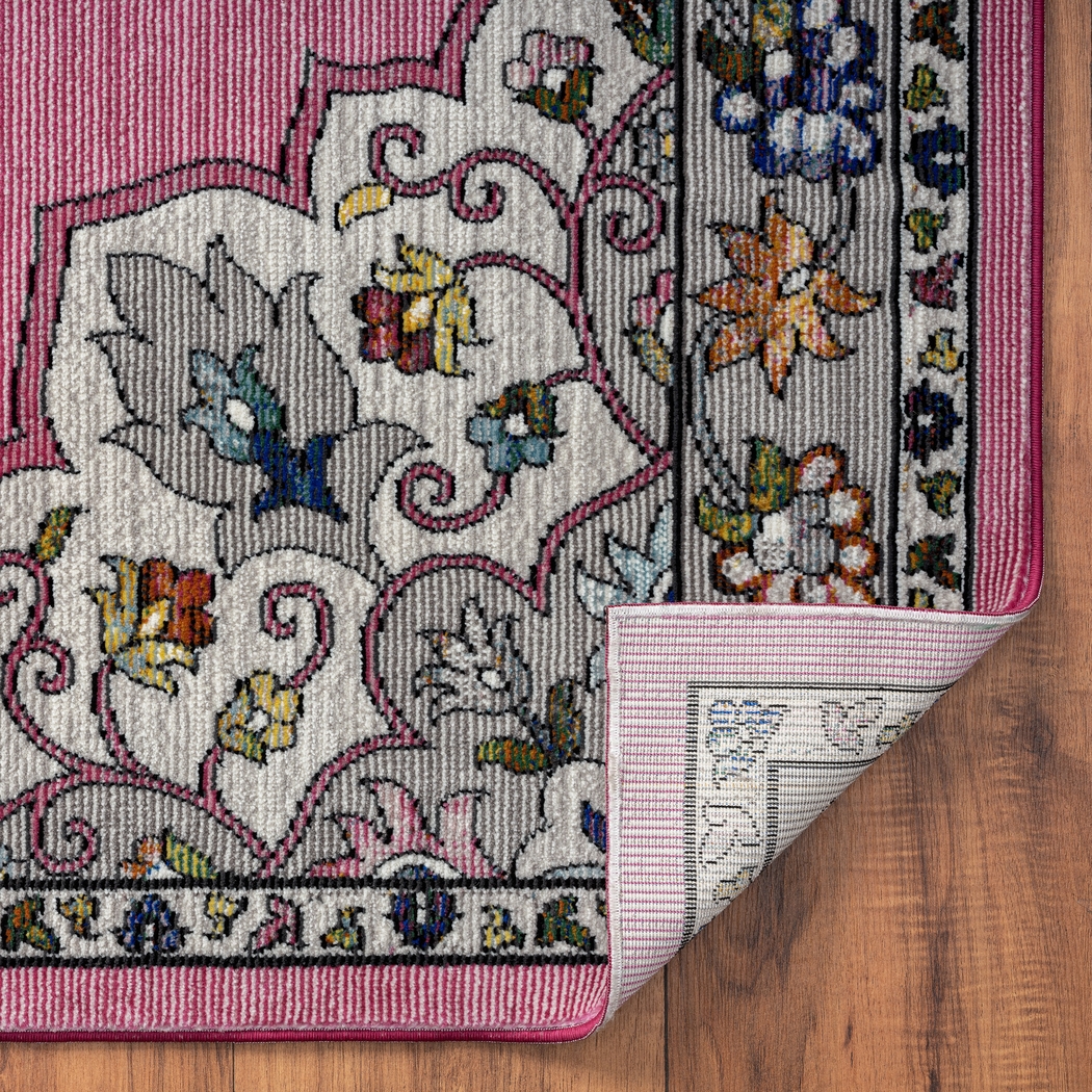 Drewellan Pink 5' x 7'6 Rug - Thumbnail - Image 5