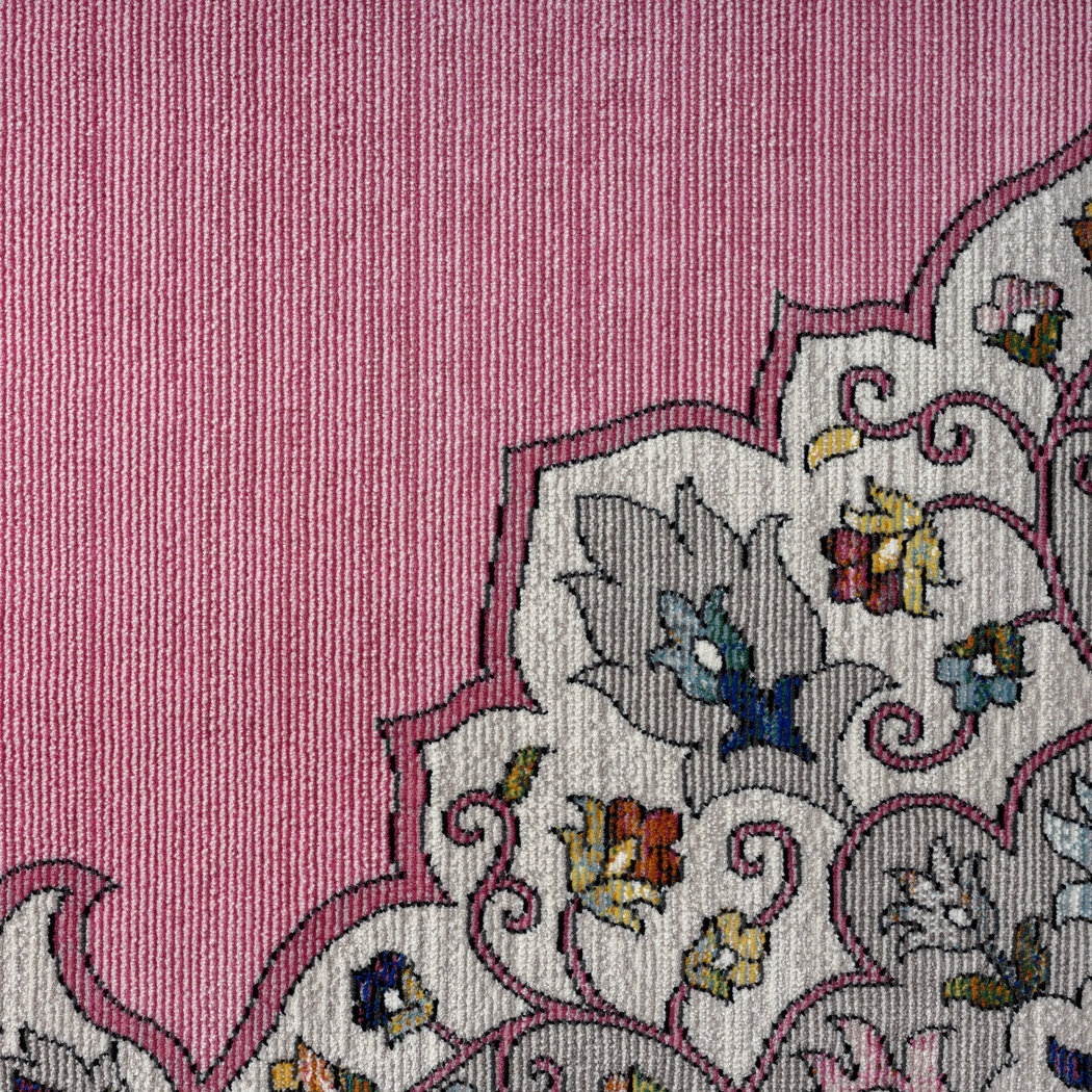 Drewellan Pink 7'6 x 9'6 Rug - Thumbnail - Image 7