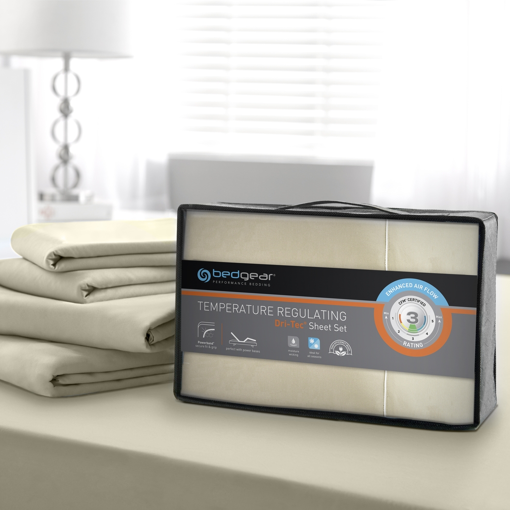 Dri-Tec Performance Champagne 3 Pc Twin Bed Sheet Set - Thumbnail - Image 2