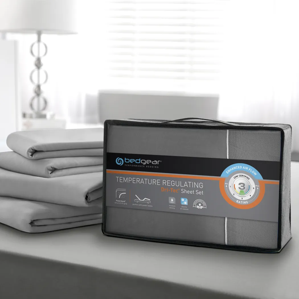 Dri-Tec Performance Granite 3 Pc Twin Bed Sheet Set - Thumbnail - Image 2