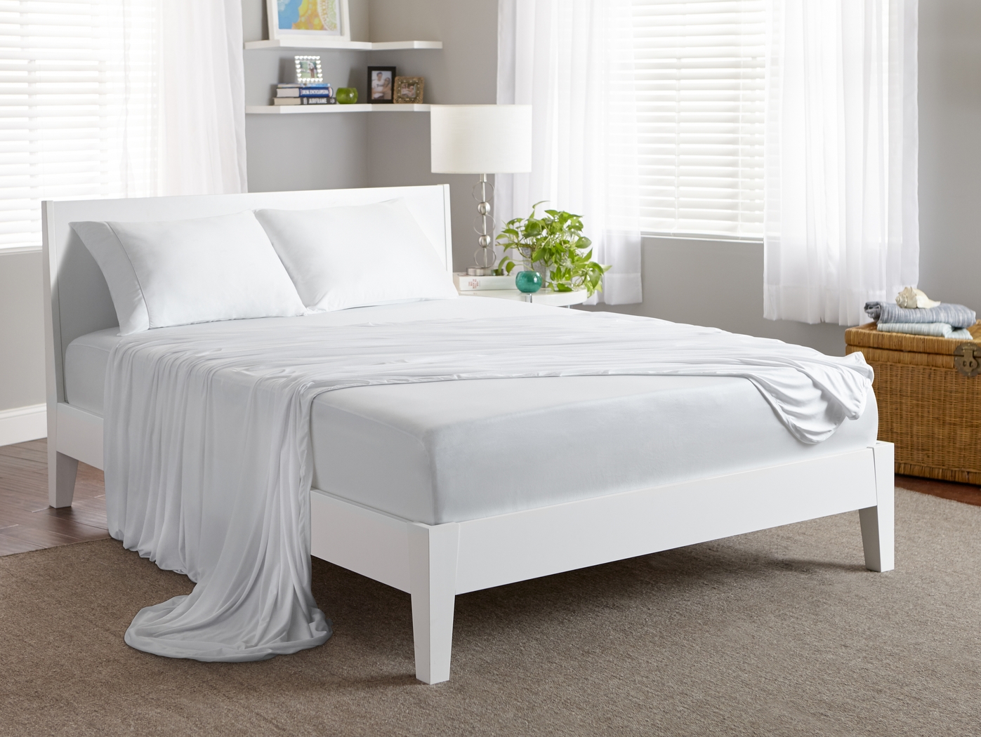 Dri-Tec Performance White 3 Pc Twin XL Bed Sheet Set - Thumbnail - Image 5