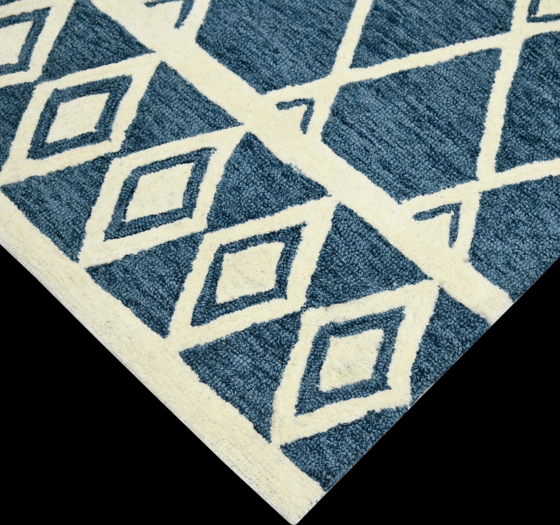 Driax Navy 5' x 8' Rug - Thumbnail - Image 3