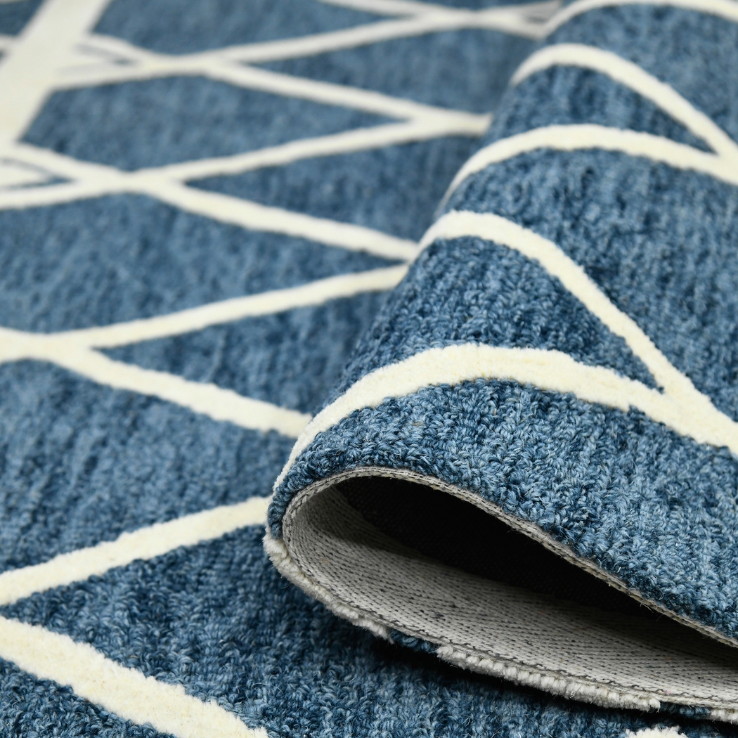 Driax Navy 5' x 8' Rug - Thumbnail - Image 4