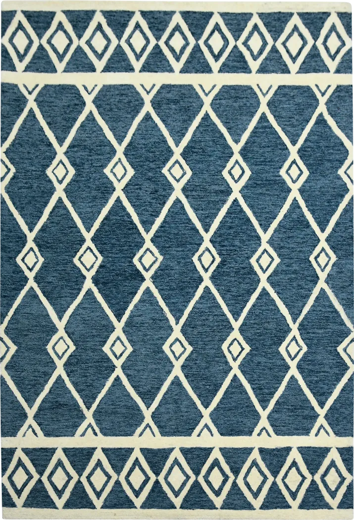 Driax Navy 8' x 10' Rug - Thumbnail - Image 1