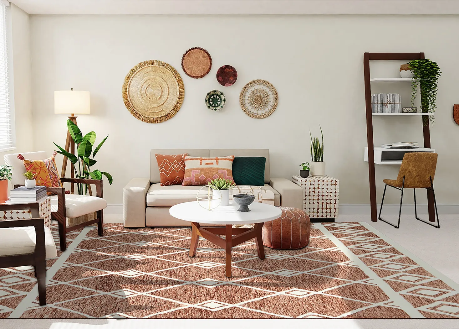 Driax Rust 8' x 10' Rug - Thumbnail - Image 4