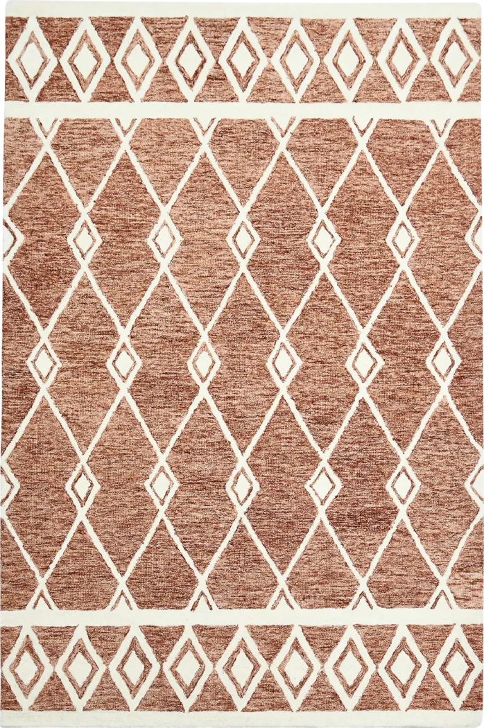 Driax Rust 8' x 10' Rug - Thumbnail - Image 1