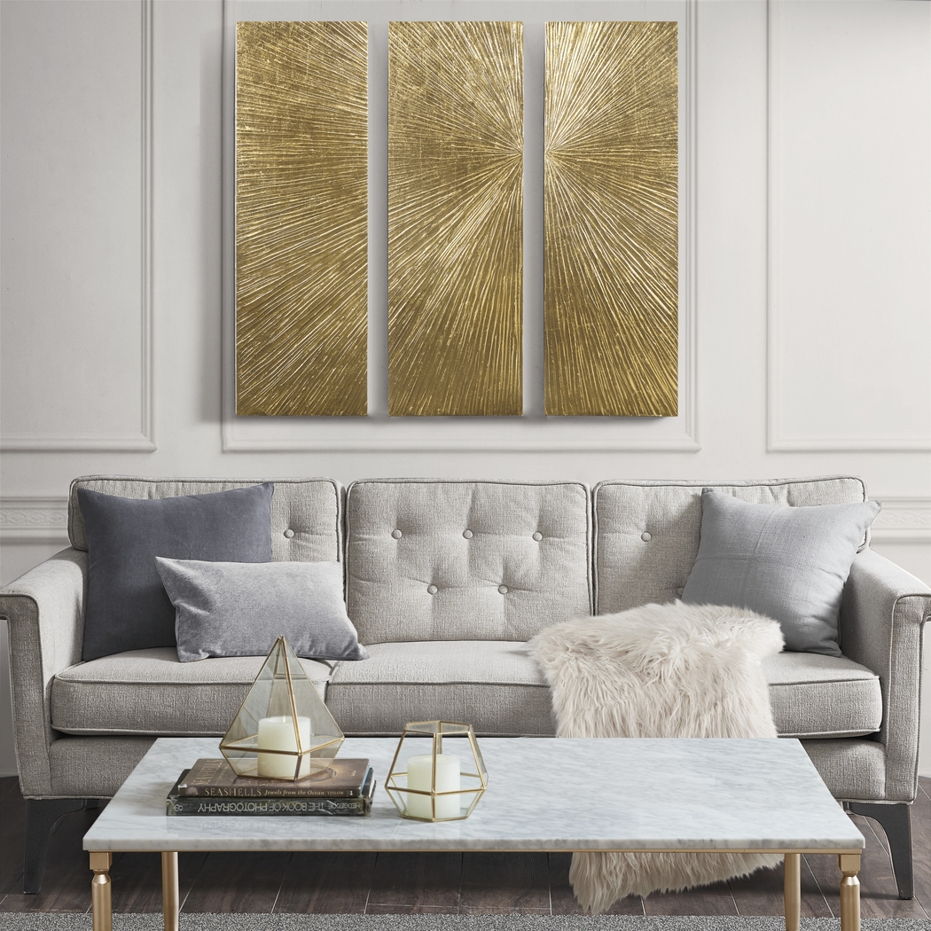 Driftair Gold Wall Decor, Set of 3 - Thumbnail - Image 2