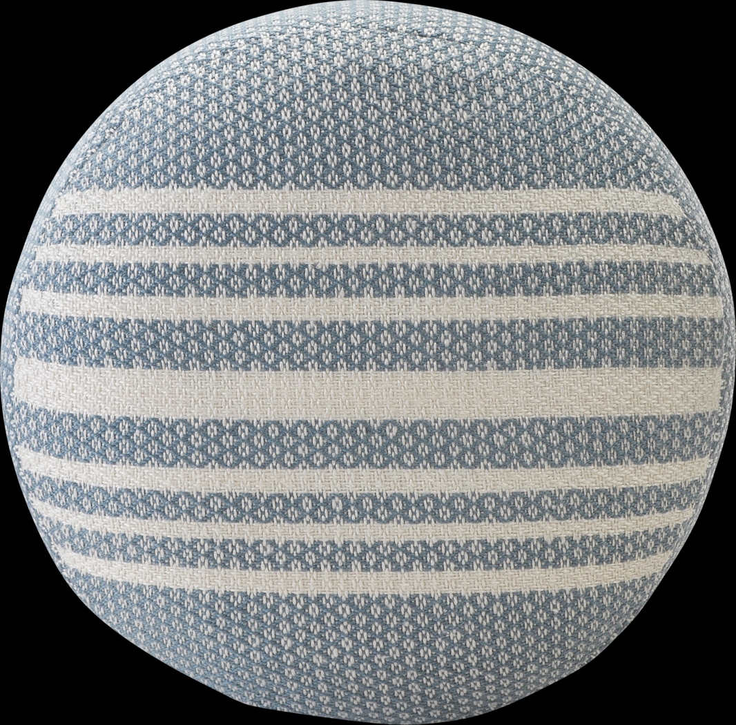 Drifthug Blue Indoor/Outdoor Pouf - Thumbnail - Image 7