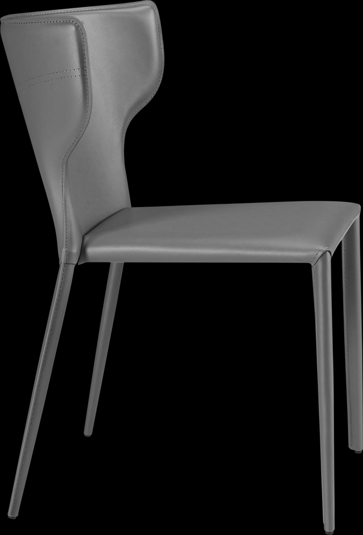 Drost Gray Dining Chair, Set of 2 - Thumbnail - Image 4