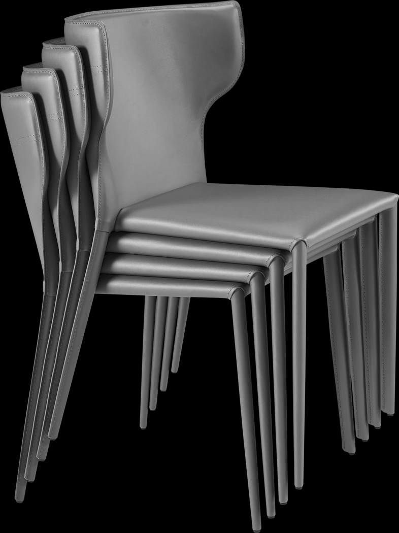 Drost Gray Dining Chair, Set of 2 - Thumbnail - Image 7