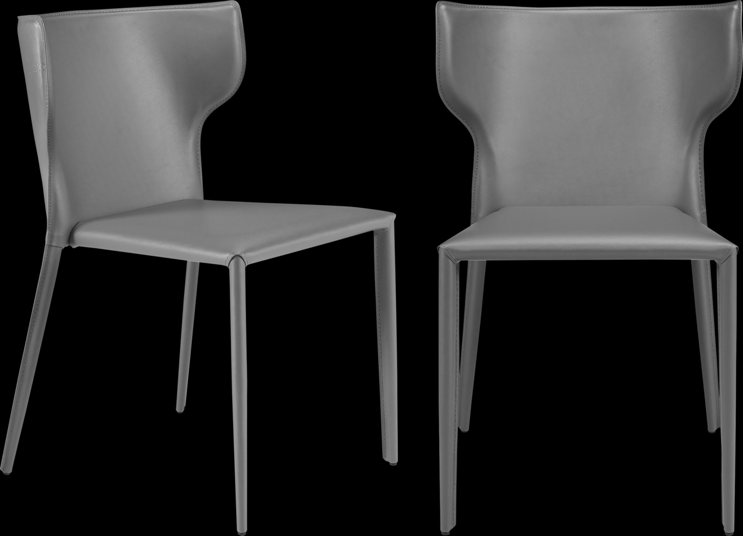 Drost Gray Dining Chair, Set of 2 - Thumbnail - Image 1