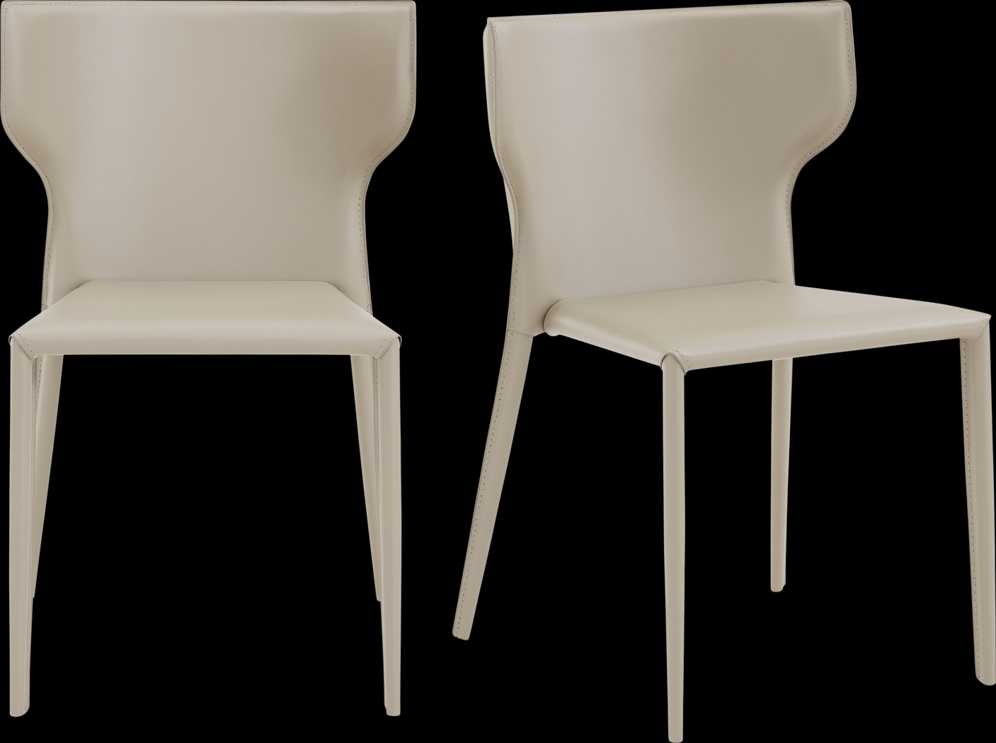 Drost Light Gray Dining Chair, Set of 2 - Thumbnail - Image 1