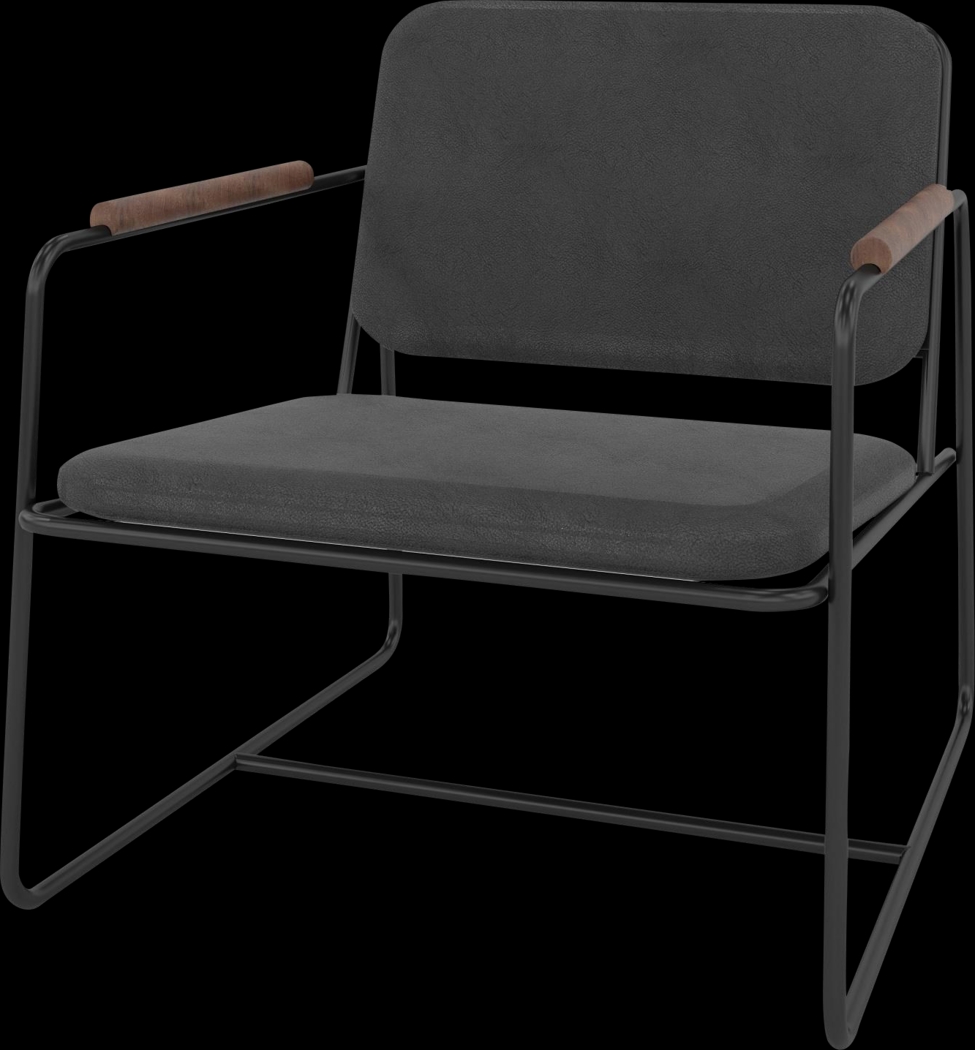 Drozan Black Accent Chair - Thumbnail - Image 1