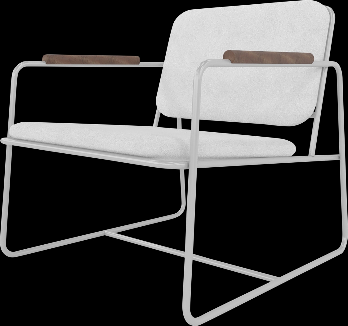 Drozan White Accent Chair - Thumbnail - Image 3