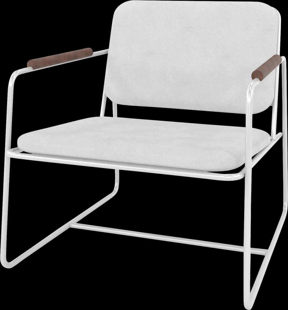 Drozan White Accent Chair - Thumbnail - Image 1