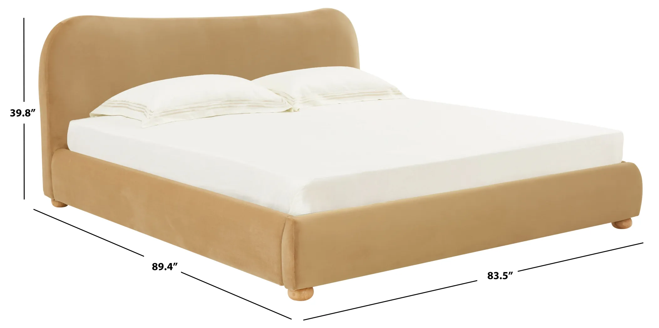 Drukma Light Brown King Bed - Thumbnail - Image 6