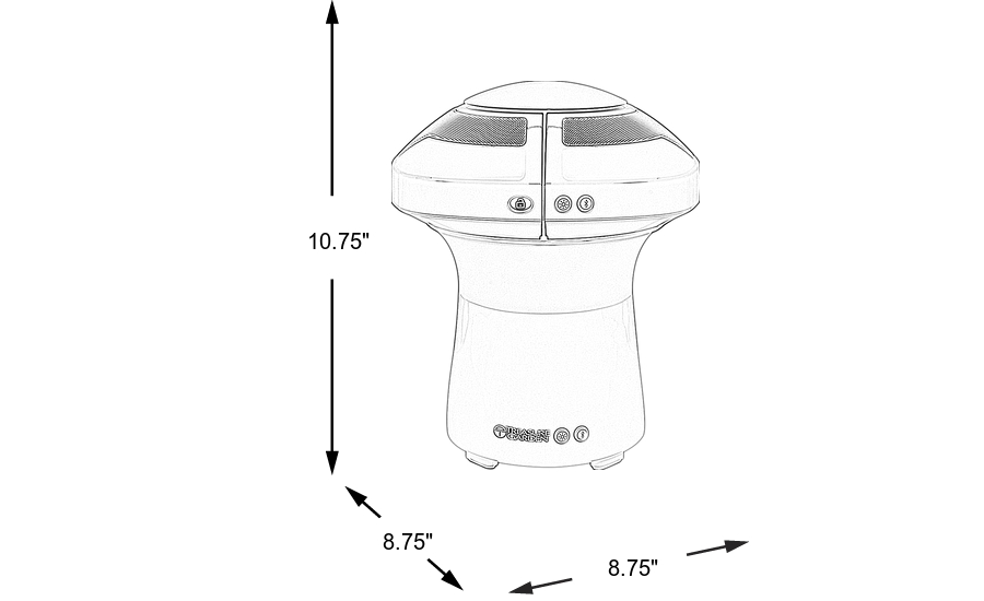 Dimension Image. Please refer to the Dimension Tab on this page for dimension details.