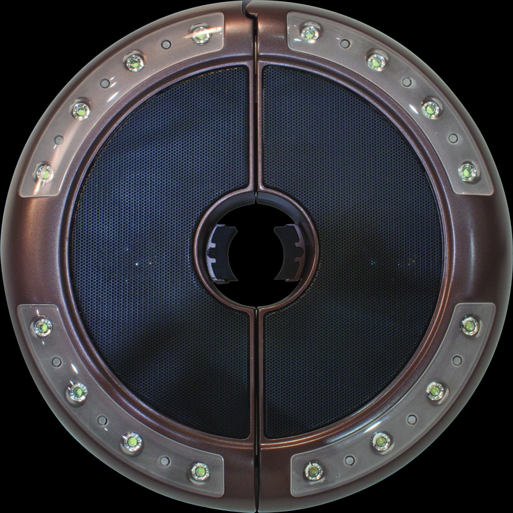 Drumlin Luna Bronze Outdoor Umbrella Light with Bluetooth Speaker - Thumbnail - Image 1