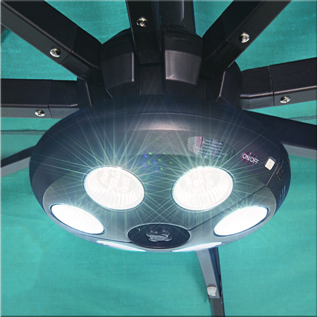 Drumlin Vega Bronze Outdoor Umbrella Light - Thumbnail - Image 2