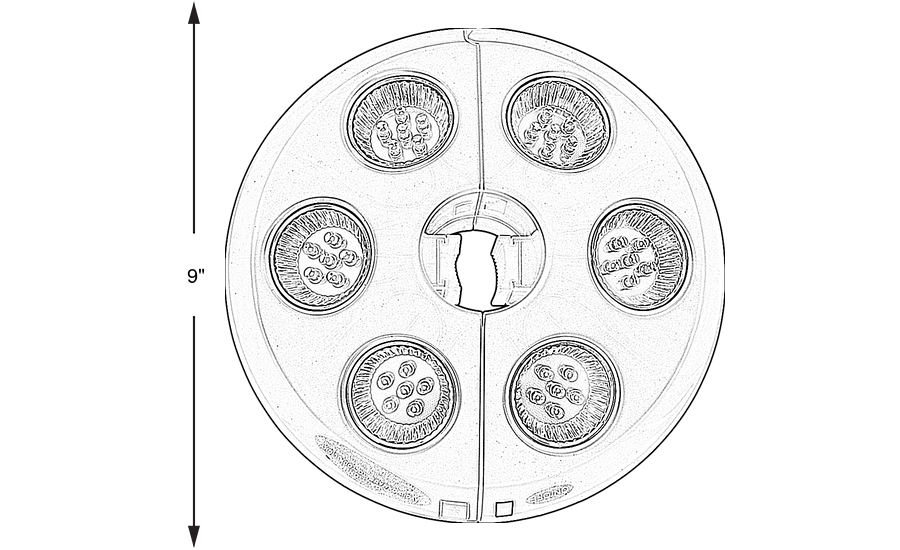 Dimension Image. Please refer to the Dimension Tab on this page for dimension details.