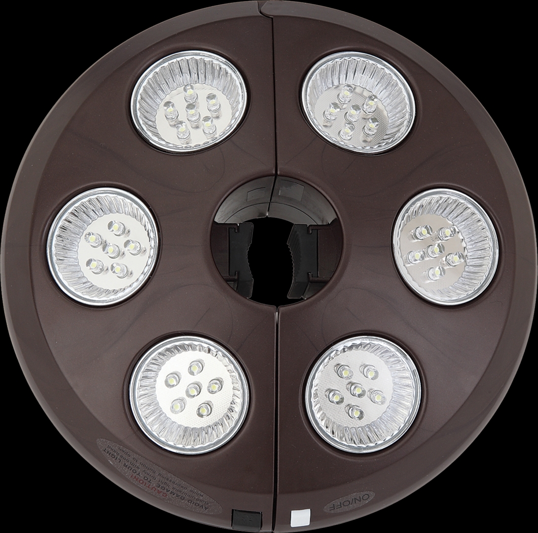 Drumlin Vega Bronze Outdoor Umbrella Light - Thumbnail - Image 1