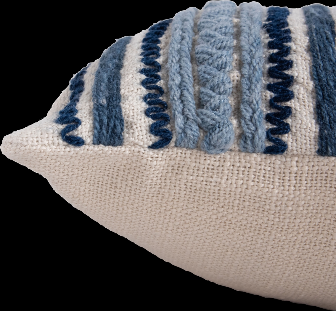 Drumm Blue Indoor/Outdoor Accent Pillow - Thumbnail - Image 4