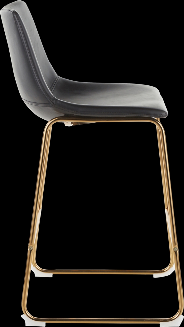 Dryades Black Counter Height Stool, Set of 2 - Thumbnail - Image 3