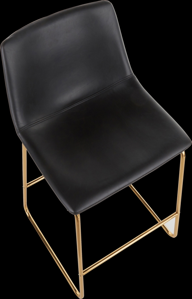 Dryades Black Counter Height Stool, Set of 2 - Thumbnail - Image 7