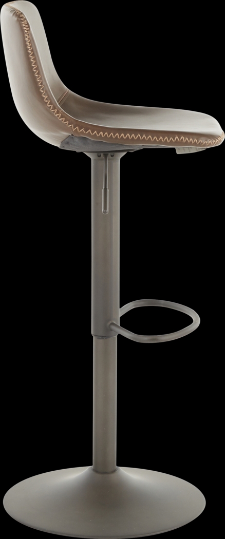 Dryades Brown Adjustable Barstool, Set of 2 - Thumbnail - Image 3