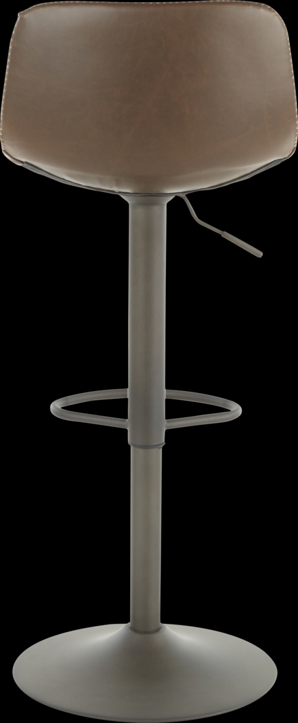 Dryades Brown Adjustable Barstool, Set of 2 - Thumbnail - Image 5