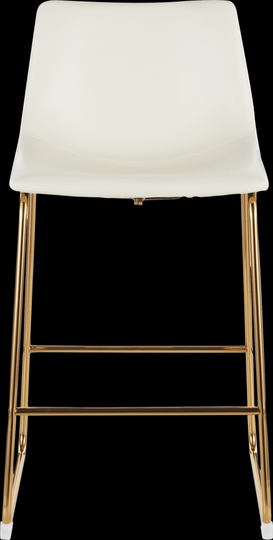 Dryades White Counter Height Stool, Set of 2 - Thumbnail - Image 6