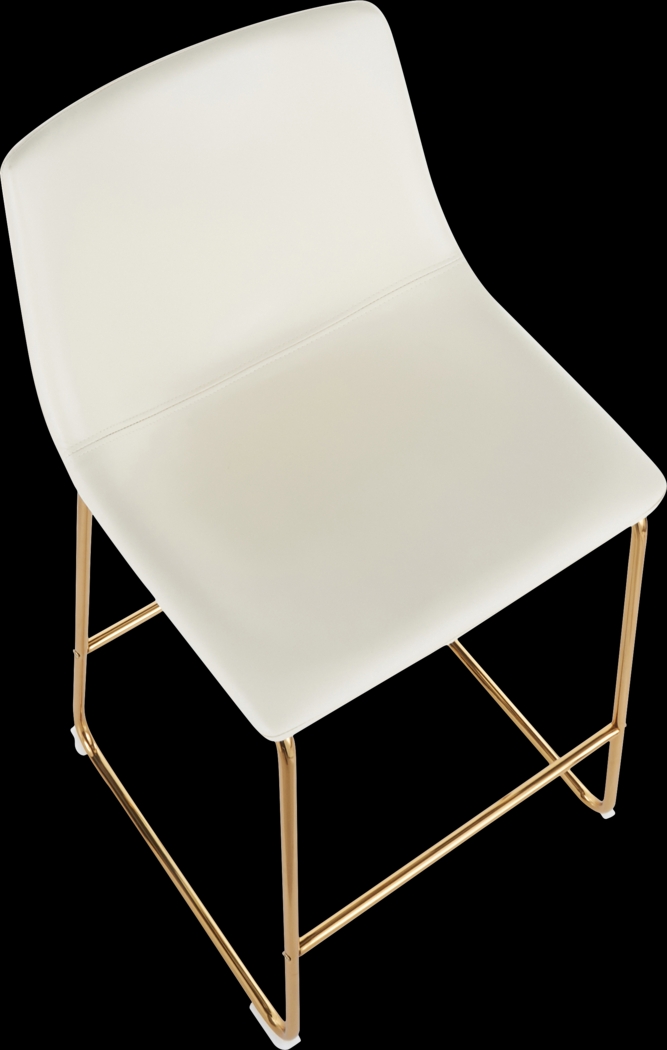 Dryades White Counter Height Stool, Set of 2 - Thumbnail - Image 7